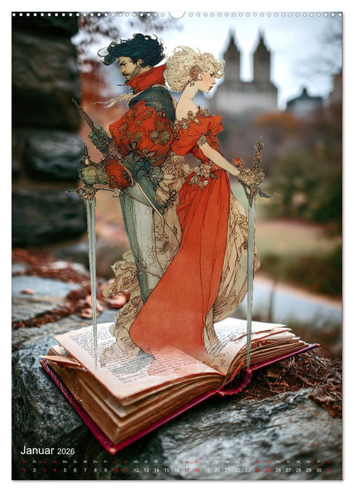 Wenn Lesen die Magie entfacht (CALVENDO Premium Wandkalender 2026)