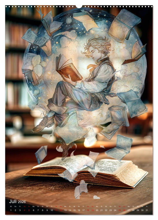 Wenn Lesen die Magie entfacht (CALVENDO Premium Wandkalender 2026)