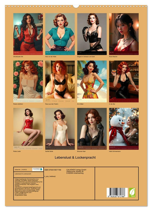 Lebenslust & Lockenpracht (CALVENDO Premium Wandkalender 2026)