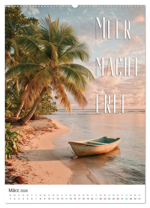 Träumen unter Palmen (CALVENDO Wandkalender 2026)