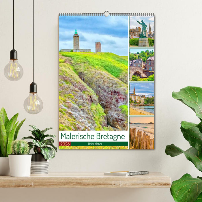 Malerische Bretagne - Reiseplaner (CALVENDO Wandkalender 2026)