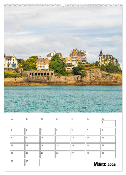 Malerische Bretagne - Reiseplaner (CALVENDO Wandkalender 2026)