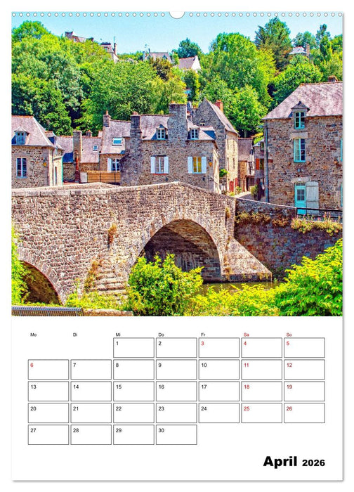 Malerische Bretagne - Reiseplaner (CALVENDO Wandkalender 2026)