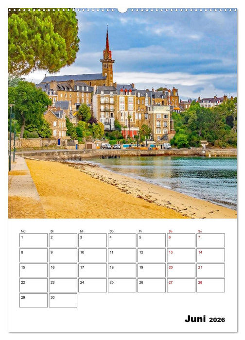 Malerische Bretagne - Reiseplaner (CALVENDO Wandkalender 2026)