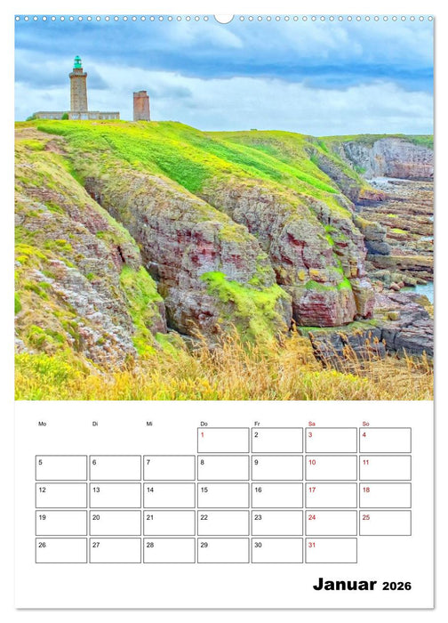 Malerische Bretagne - Reiseplaner (CALVENDO Premium Wandkalender 2026)
