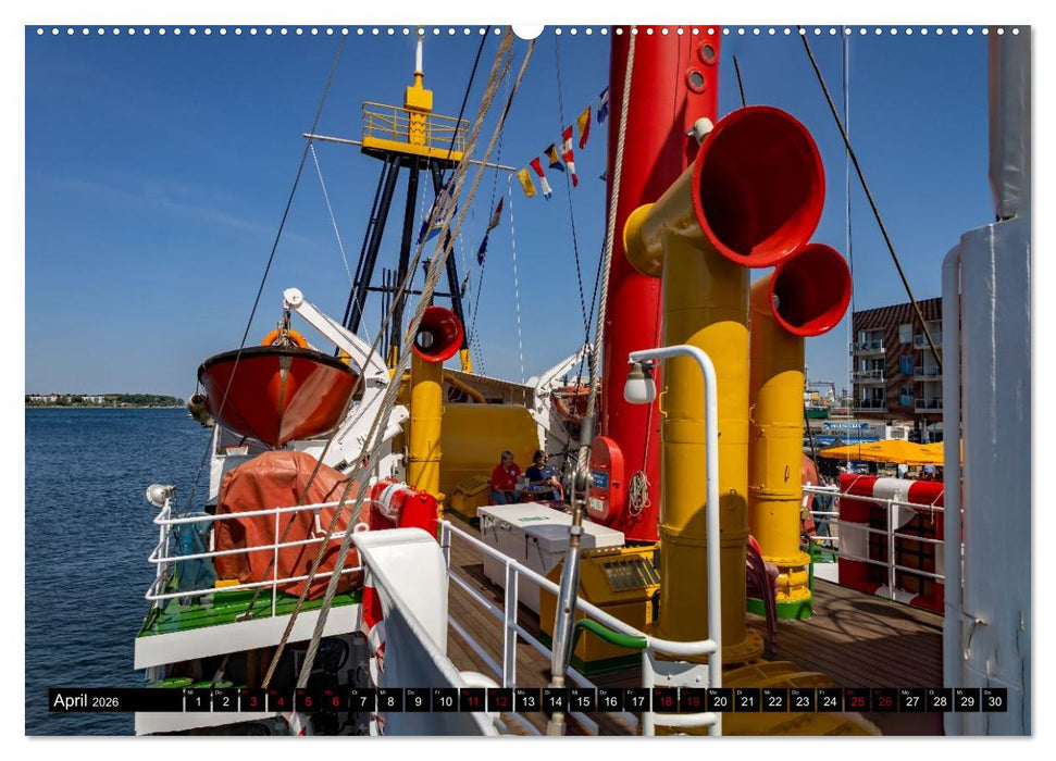Feuerschiff Elbe 1 - In der Hansestadt Wismar (CALVENDO Premium Wandkalender 2026)