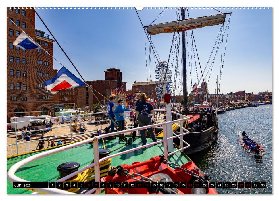 Feuerschiff Elbe 1 - In der Hansestadt Wismar (CALVENDO Premium Wandkalender 2026)