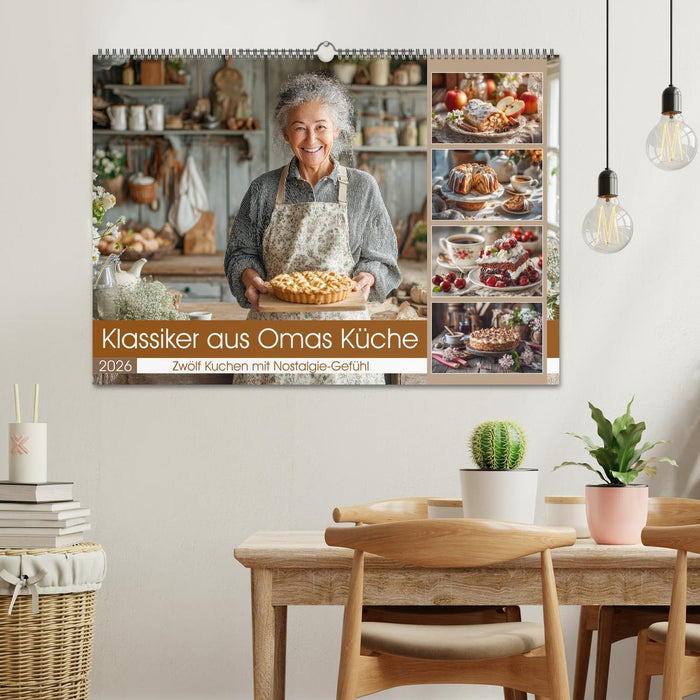 Klassiker aus Omas Küche - Zwölf Kuchen mit Nostalgie-Gefühl (CALVENDO Wandkalender 2026)