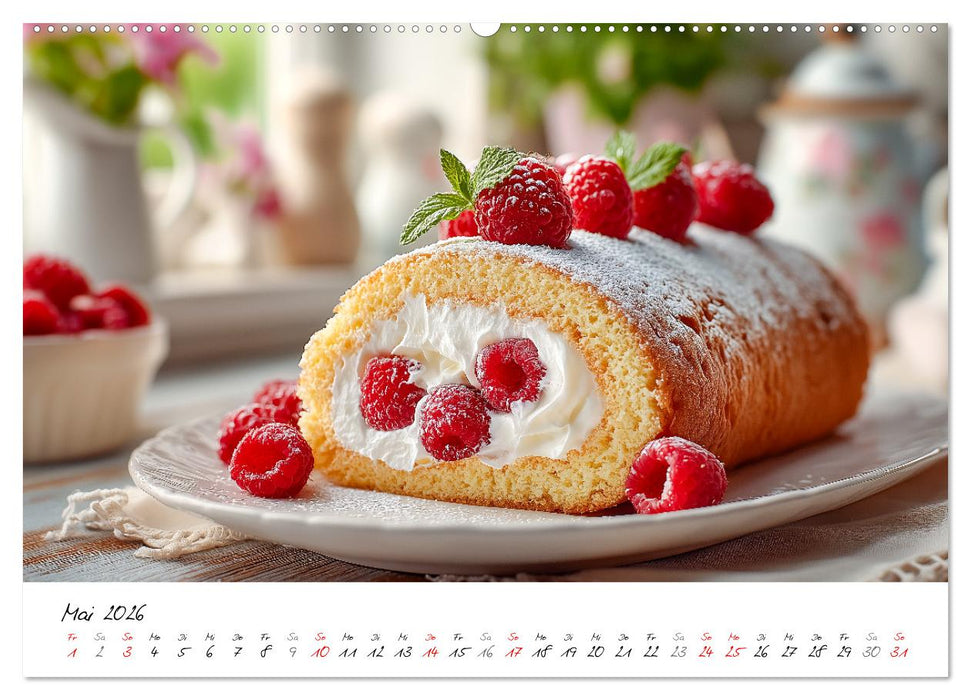 Klassiker aus Omas Küche - Zwölf Kuchen mit Nostalgie-Gefühl (CALVENDO Wandkalender 2026)