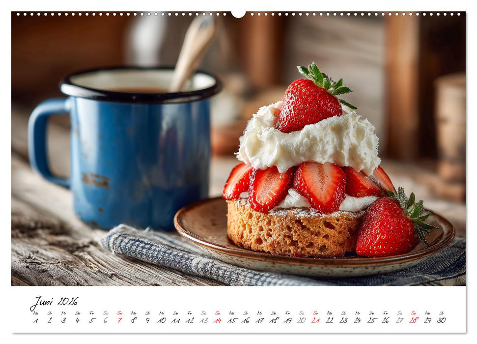 Klassiker aus Omas Küche - Zwölf Kuchen mit Nostalgie-Gefühl (CALVENDO Wandkalender 2026)