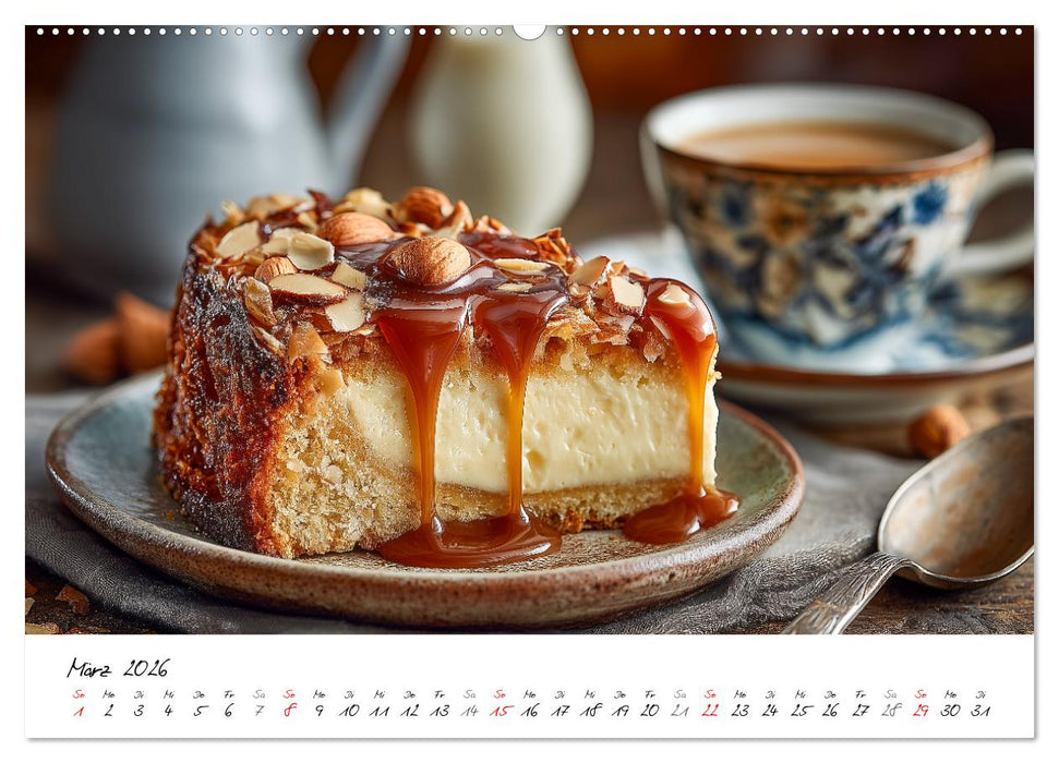 Klassiker aus Omas Küche - Zwölf Kuchen mit Nostalgie-Gefühl (CALVENDO Premium Wandkalender 2026)