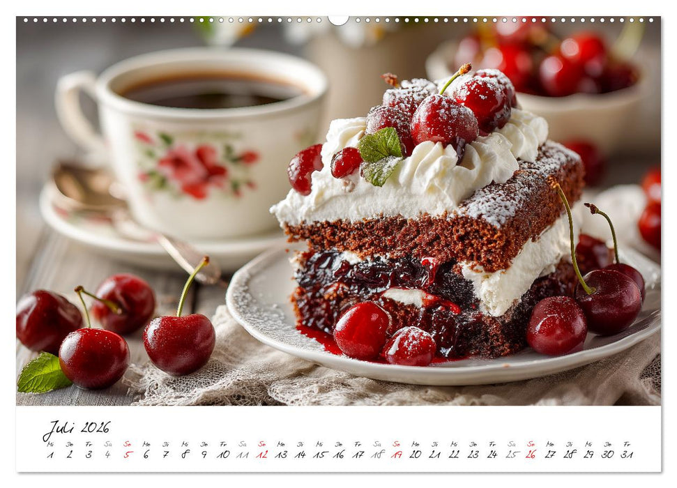Klassiker aus Omas Küche - Zwölf Kuchen mit Nostalgie-Gefühl (CALVENDO Premium Wandkalender 2026)
