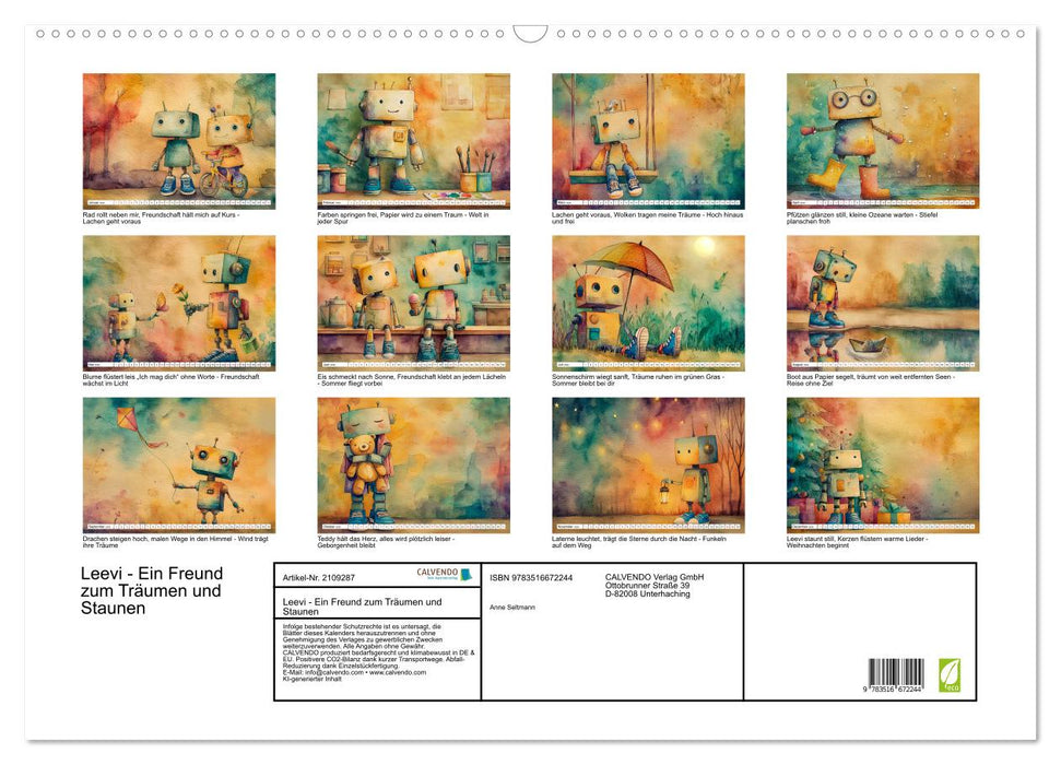 Leevi - Ein Freund zum Träumen und Staunen (CALVENDO Wandkalender 2026)
