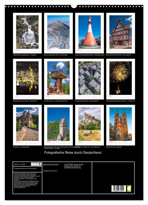 Fotografische Reise durch Deutschland (CALVENDO Wandkalender 2026)