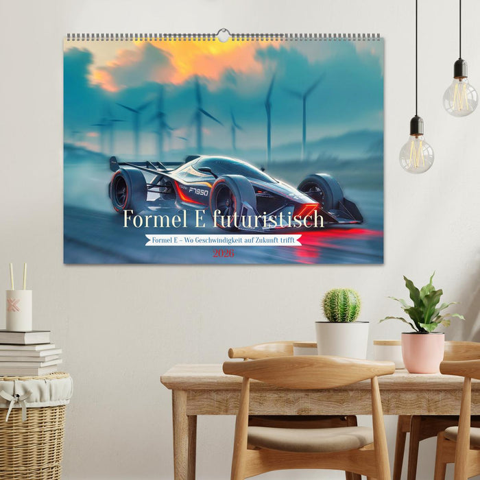 Formel E futuristisch (CALVENDO Wandkalender 2026)