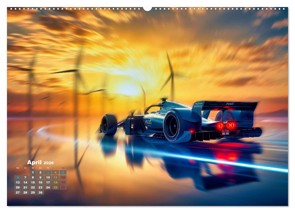 Formel E futuristisch (CALVENDO Wandkalender 2026)