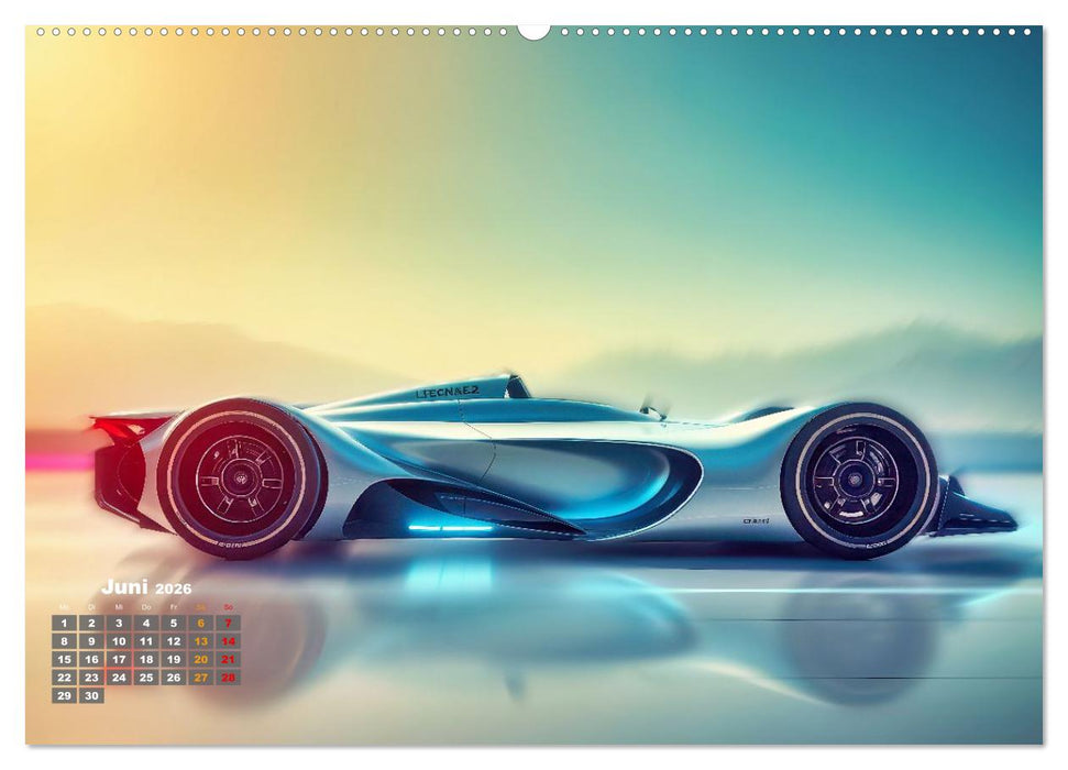 Formel E futuristisch (CALVENDO Wandkalender 2026)