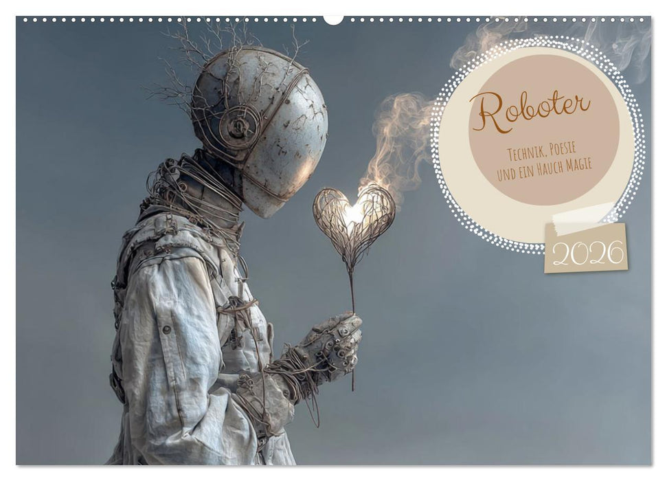 Roboter – Technik, Poesie und ein Hauch Magie (CALVENDO Wandkalender 2026)