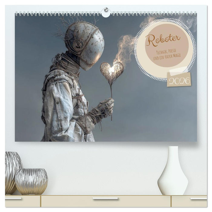 Roboter – Technik, Poesie und ein Hauch Magie (CALVENDO Premium Wandkalender 2026)