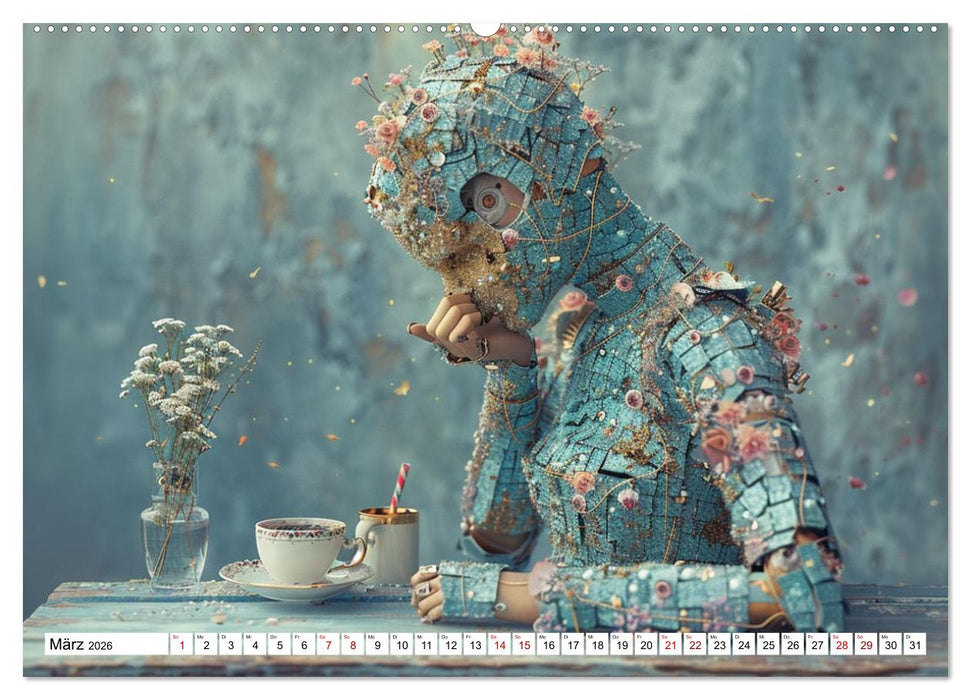 Roboter – Technik, Poesie und ein Hauch Magie (CALVENDO Premium Wandkalender 2026)