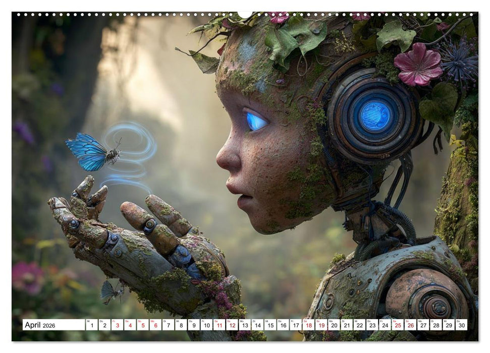 Roboter – Technik, Poesie und ein Hauch Magie (CALVENDO Premium Wandkalender 2026)