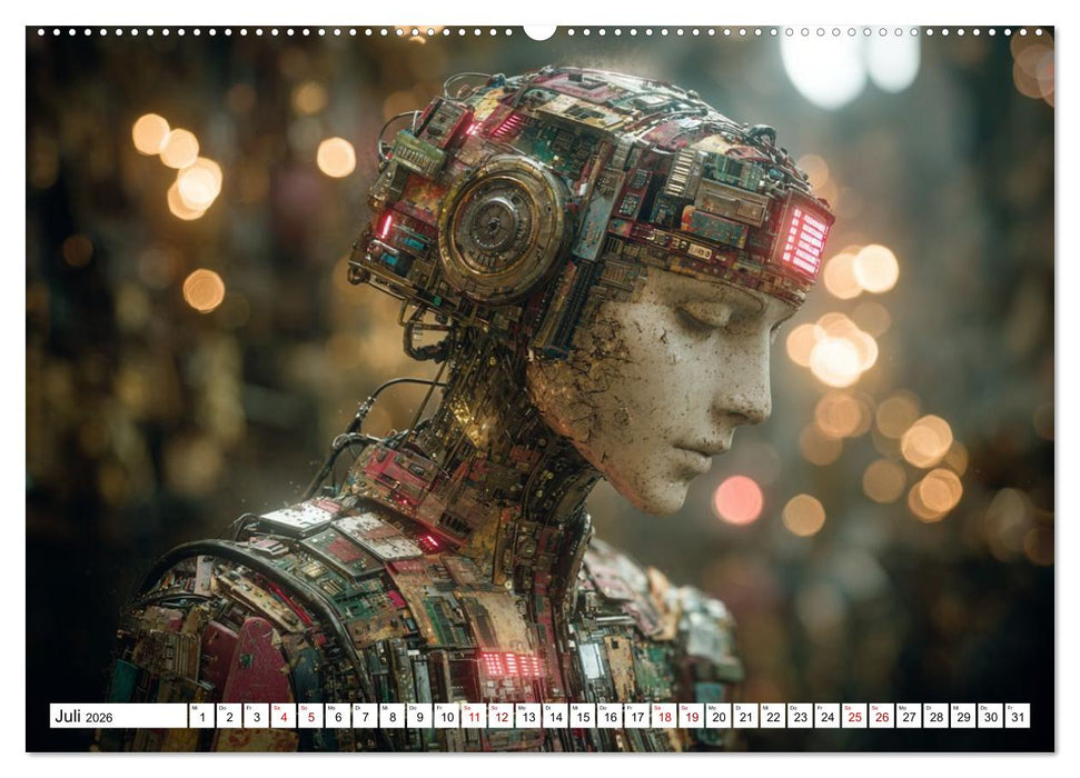 Roboter – Technik, Poesie und ein Hauch Magie (CALVENDO Premium Wandkalender 2026)