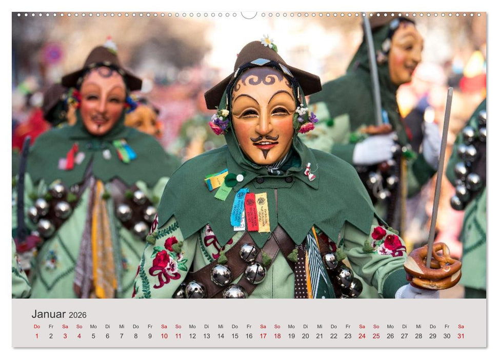 Narri 2026 Bilder der Schwäbisch-Alemannischen Fasnet (CALVENDO Wandkalender 2026)