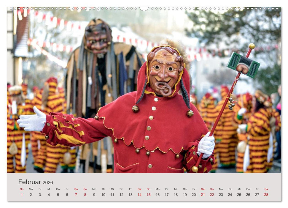 Narri 2026 Bilder der Schwäbisch-Alemannischen Fasnet (CALVENDO Wandkalender 2026)