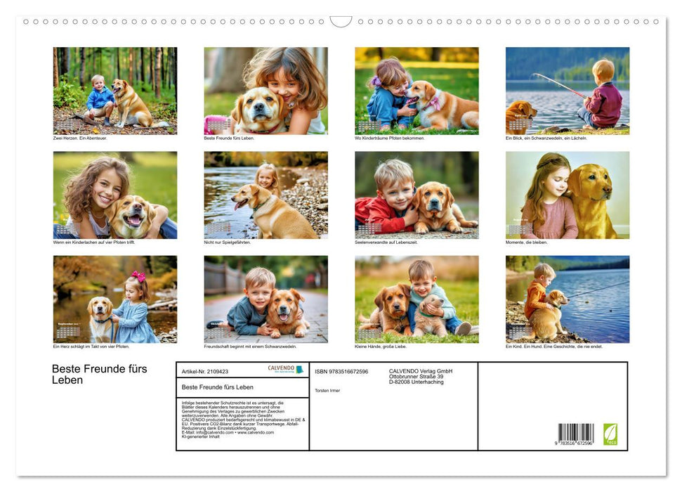 Beste Freunde fürs Leben (CALVENDO Wandkalender 2026)
