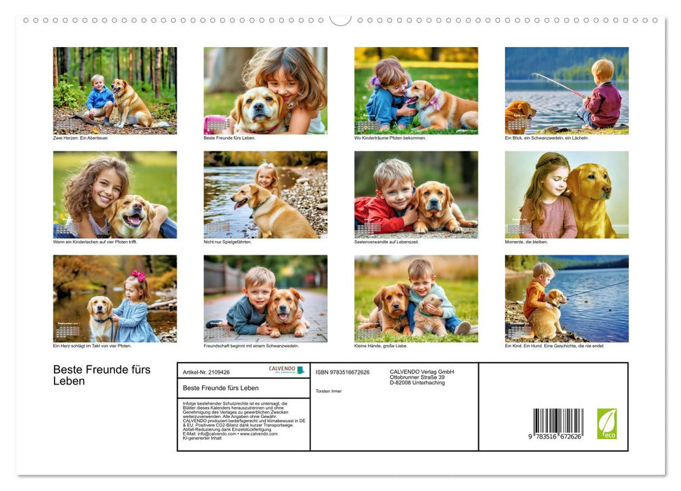 Beste Freunde fürs Leben (CALVENDO Premium Wandkalender 2026)
