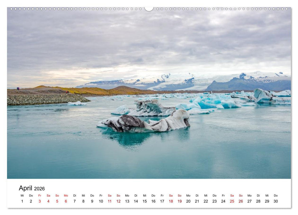 Island - Elemente der Natur (CALVENDO Wandkalender 2026)
