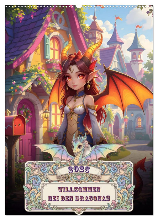 Willkommen bei den Dragonas (CALVENDO Wandkalender 2026)