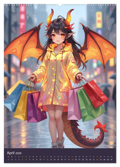 Willkommen bei den Dragonas (CALVENDO Premium Wandkalender 2026)