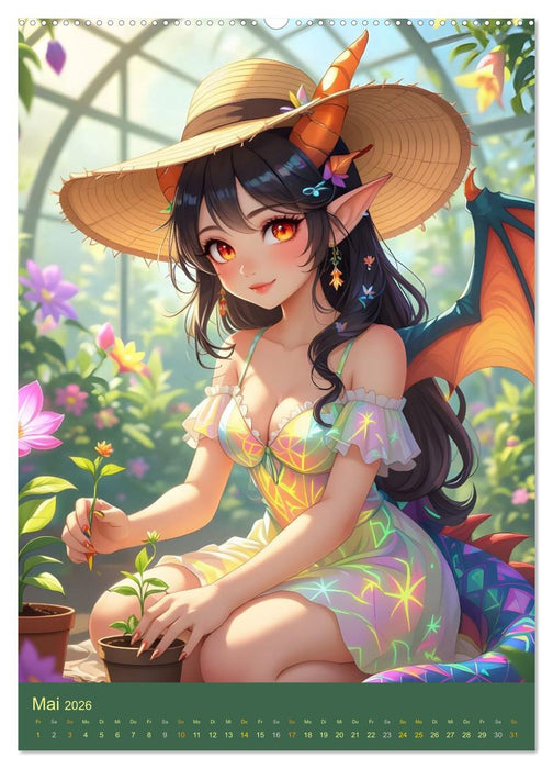 Willkommen bei den Dragonas (CALVENDO Premium Wandkalender 2026)