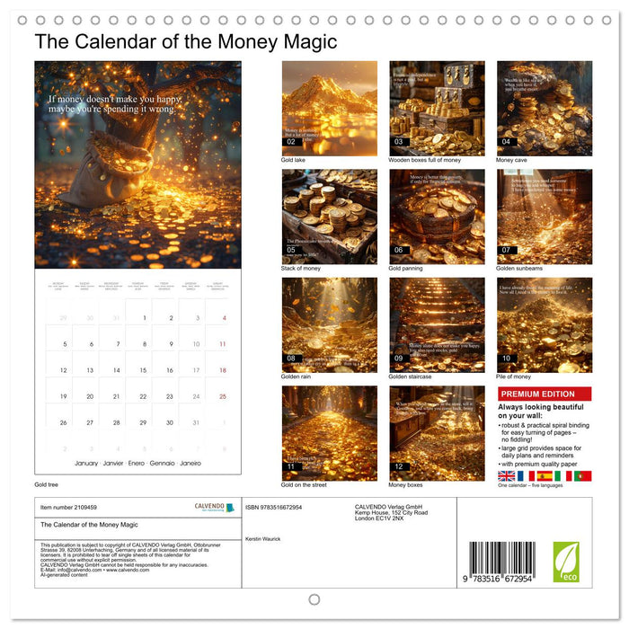 The Calendar of the Money Magic (CALVENDO Monthly Calendar 2026)