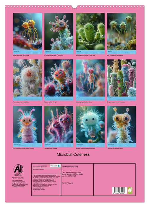 Microbial Cuteness (CALVENDO Monthly Calendar 2026)