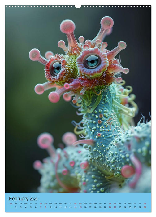Microbial Cuteness (CALVENDO Monthly Calendar 2026)