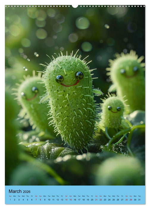 Microbial Cuteness (CALVENDO Monthly Calendar 2026)