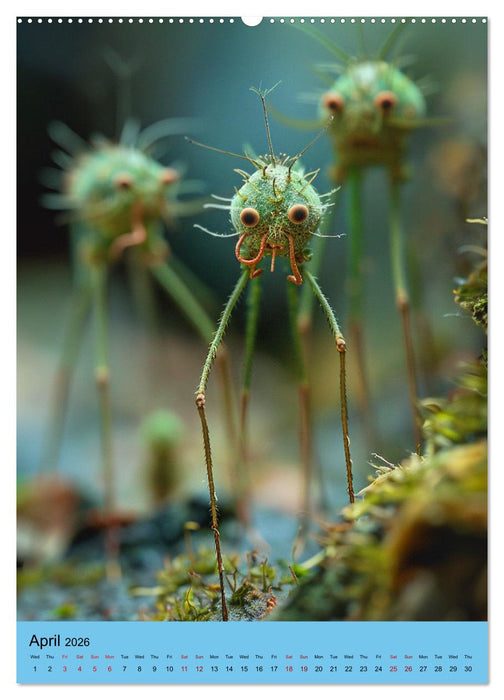 Microbial Cuteness (CALVENDO Monthly Calendar 2026)