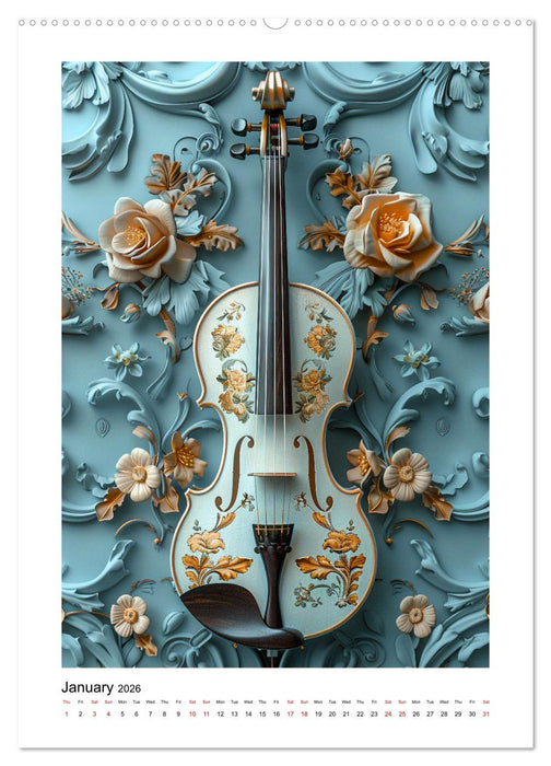 Violin Enjoyment (CALVENDO Monthly Calendar 2026)