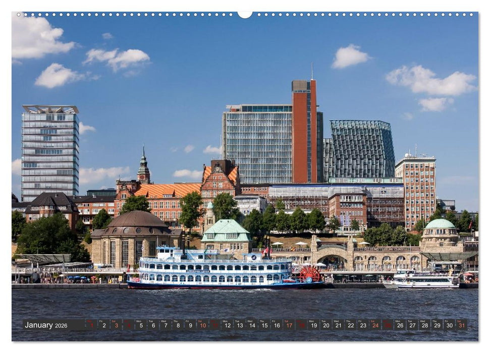 Hamburg.Discover northern Germany’s cosmopolitan city (CALVENDO Monthly Calendar 2026)