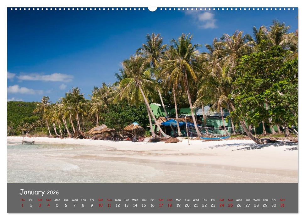 Vietnam`s most beautiful beaches (CALVENDO Monthly Calendar 2026)