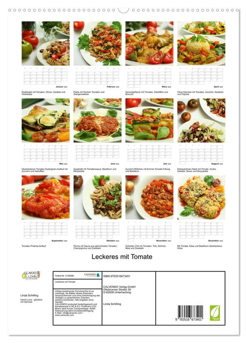 Leckeres mit Tomate (CALVENDO Premium Wandkalender 2026)