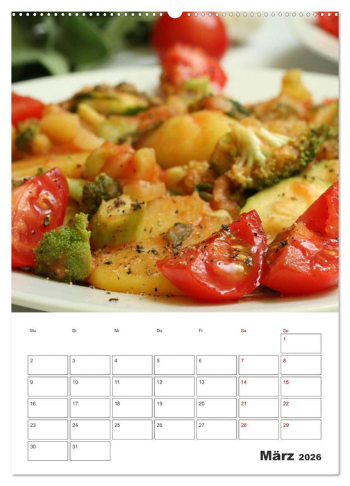Leckeres mit Tomate (CALVENDO Premium Wandkalender 2026)