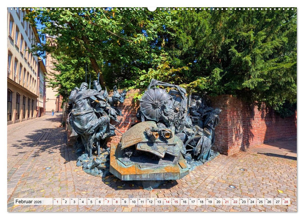 Düsseldorf Vom Ufer bis zur Skyline (CALVENDO Wandkalender 2026)