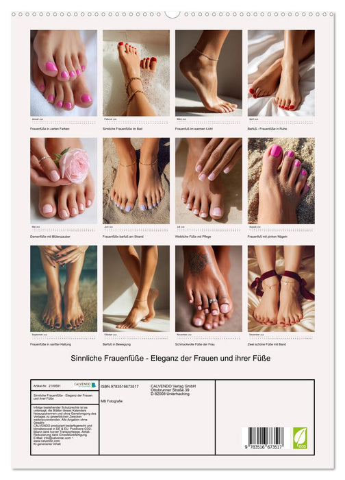 Sinnliche Frauenfüße - Eleganz der Frauen und ihrer Füße (CALVENDO Premium Wandkalender 2026)