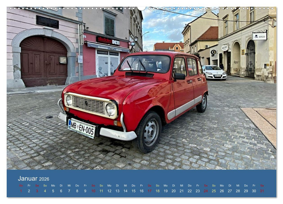 Kultauto aus Frankreich - Renault 4 (CALVENDO Wandkalender 2026)