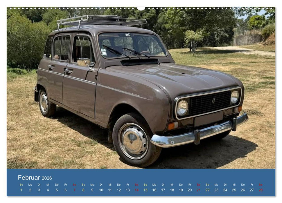 Kultauto aus Frankreich - Renault 4 (CALVENDO Wandkalender 2026)