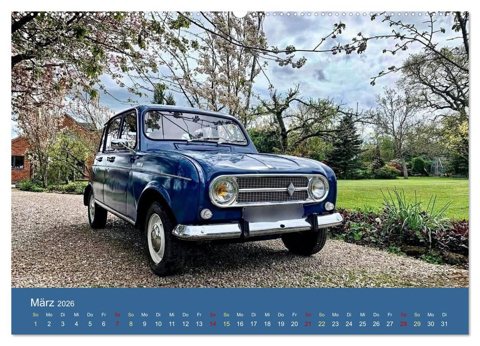 Kultauto aus Frankreich - Renault 4 (CALVENDO Wandkalender 2026)