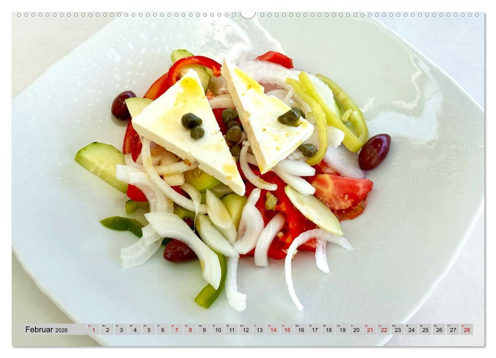 Griechisch Lecker (CALVENDO Wandkalender 2026)